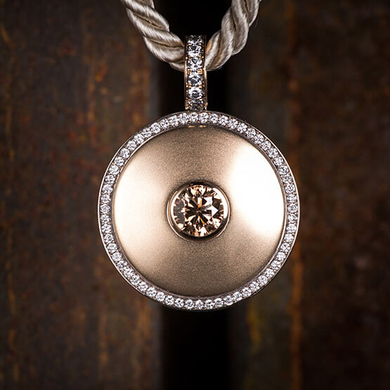 Brillanten, Roségold 750, Weißgold 750